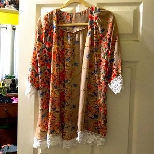 Flowered kimono